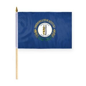 Kentucky Stick Flags 12x18 inch