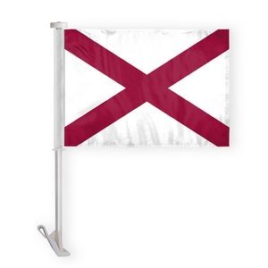 Alabama Car Flags 10.5x15 inch