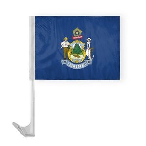 Maine Car Flags 12x16 inch