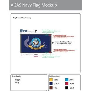 Navy Flags 5x8 foot