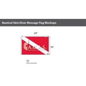 Skin Diver Deluxe Flags 16x24 inch