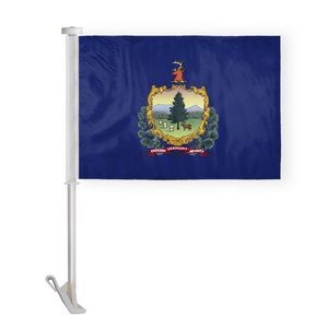 Vermont Car Flags 10.5x15 inch