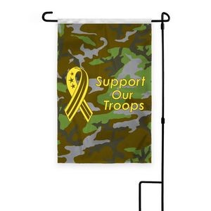 Support Our Troops Garden Flags 18x12 inch (camouflage)
