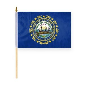 New Hampshire Stick Flags 12x18 inch