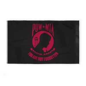 POW MIA Flags 6x10 foot (black & red)