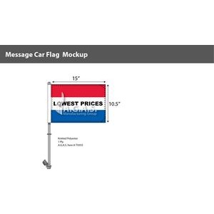 Lowest Prices Premium Car Flags 10.5x15 inch (Red, White & Blue)