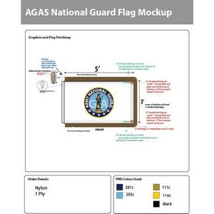 Army National Guard Parade Flags 3x5 foot