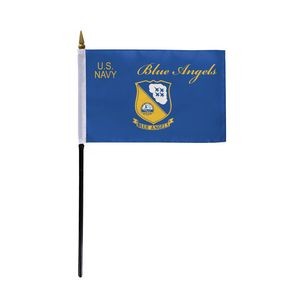Blue Angels Stick Flags 4x6 inch