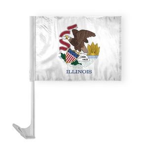Illinois Car Flags 12x16 inch