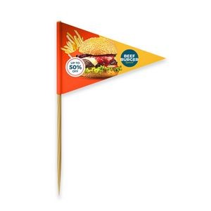 1.5" x 2.5" Custom Paper Toothpick Flags - Style B