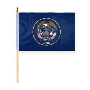 Utah Stick Flags 12x18 inch