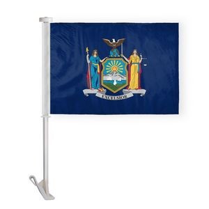 New York Car Flags 10.5x15 inch