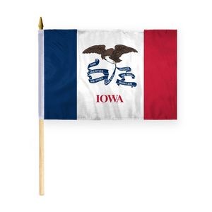 Iowa Stick Flags 12x18 inch