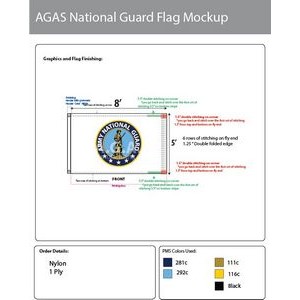 Army National Guard Flags 5x8 foot