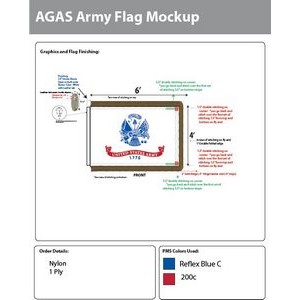 Army Parade Flags 4x6 foot