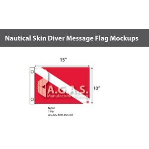 Skin Diver Deluxe Flags 10x15 inch