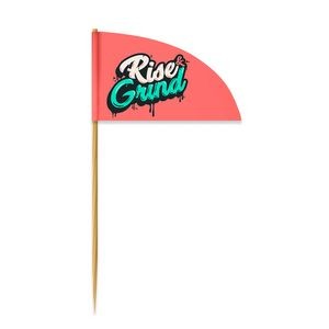 1.5" x 2.5" Custom Paper Toothpick Flags - Style G