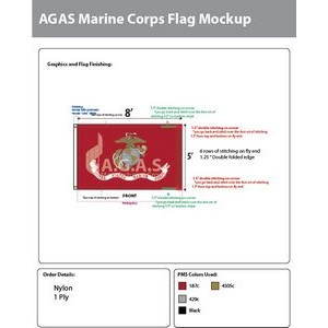 Marine Corps Flags 5x8 foot