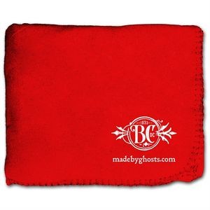 50"X60" Whipstitch Fleece Blanket - Red