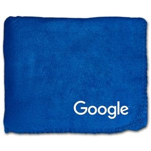 50"X60" Whipstitch Fleece Blanket - Royal Blue