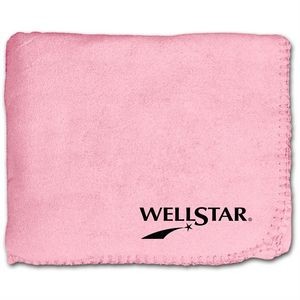 50"X60" Whipstitch Fleece Blanket - Pink