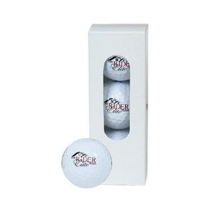 3 Ball White Golf Ball Sleeves