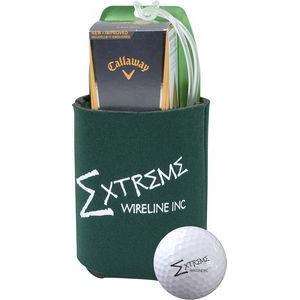 Can Insulator Tournament Pack w/3 Golf Balls, 1 Alum Bag Tag