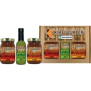 Gourmet Gift Pack w/Two 16oz Items & One Hot Sauce (5oz)