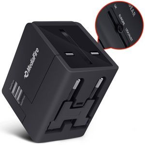 Hypergear All-in-One World Travel Adapter - Black