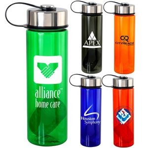 Metal Lid 24 oz. Colorful Bottle with Floating Infuser