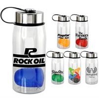 Metal Lanyard Lid 25 oz. Recycled Bottle with Floating Infuser