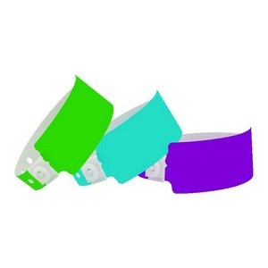 Plastic In-Stock Solid Color Wide Wristbands