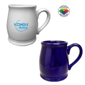16oz Cobalt Blue Pot Belly Mug - Dishwasher Resistant - Precision Spot Color