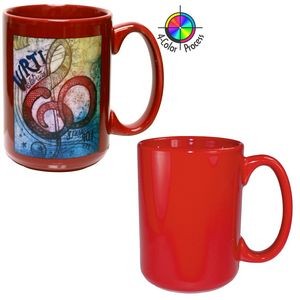 15oz El Grande Mug - 4 Color Process (Bright Red)