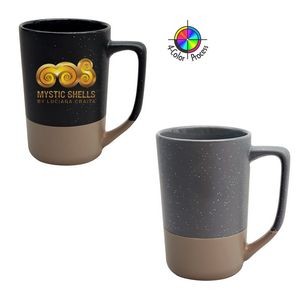 16oz Tall Phoenix Cafe Mug Speckled Graphite w/warm Gray base (4 Color Process)