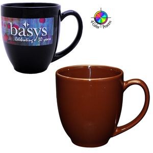 14 1/2 Oz. Brown Bistro Mug (4 Color Process)