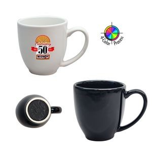 16oz Black Bistro Mug (Four Color Process)