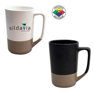 16oz Phoenix Cafe Mug Speckled Black w/ Gray base - Dishwasher Resistant - Precision Spot Color