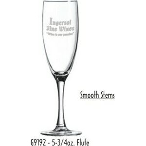5.75oz Nuance Flute Glass with Smooth Stem - Dishwasher Resistant - Precision Spot Color