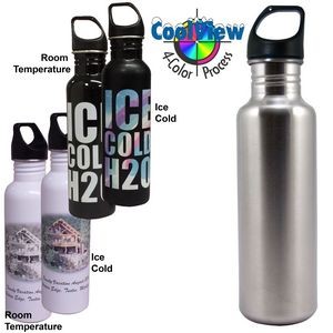 26oz Stainless Excursion Bottle with Color Change Full Color!