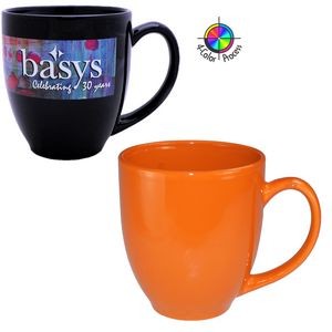 14 1/2 Oz. Orange Bistro Mug (4 Color Process)