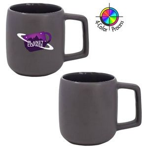 14 Oz. Spartan Gray-Gray Two-Tone Mug (4 Color Process)