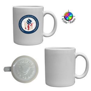 11oz White USA C-Handle Mug (Four Color Process)