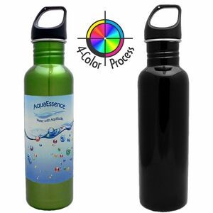 26oz Black Stainless Excursion Bottle (4 Color Process)