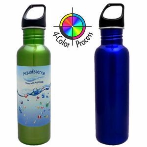 26oz Blue Stainless Excursion Bottle (4 Color Process)