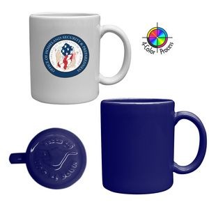 11oz Blue USA C-Handle Mug (Four Color Process)