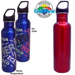 26 Oz. CoolView Stainless Excursion Water Bottle (Screen Printed)