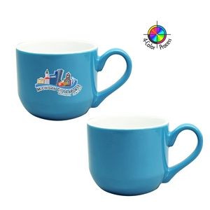 16oz Beach Latte Cup - Hawaiian Blue (4 Color Process)
