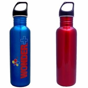 26 Oz. Red Stainless Excursion Water Bottle (Screen Printed)