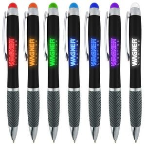 Logo Light Up Illuminated Stylus Pen Colored